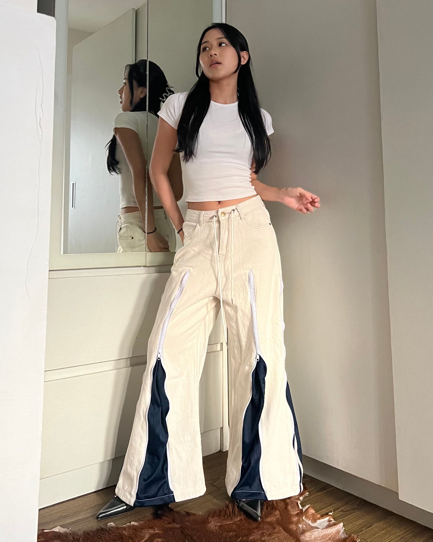 Zipper Pants 096