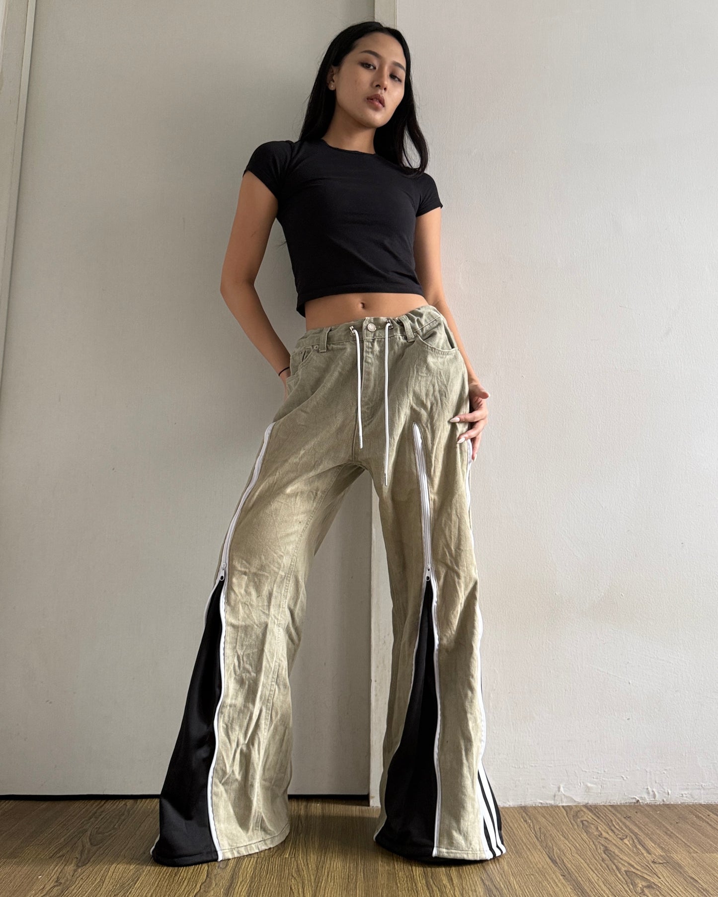 [BIG SIZE] Zipper Pants 0271