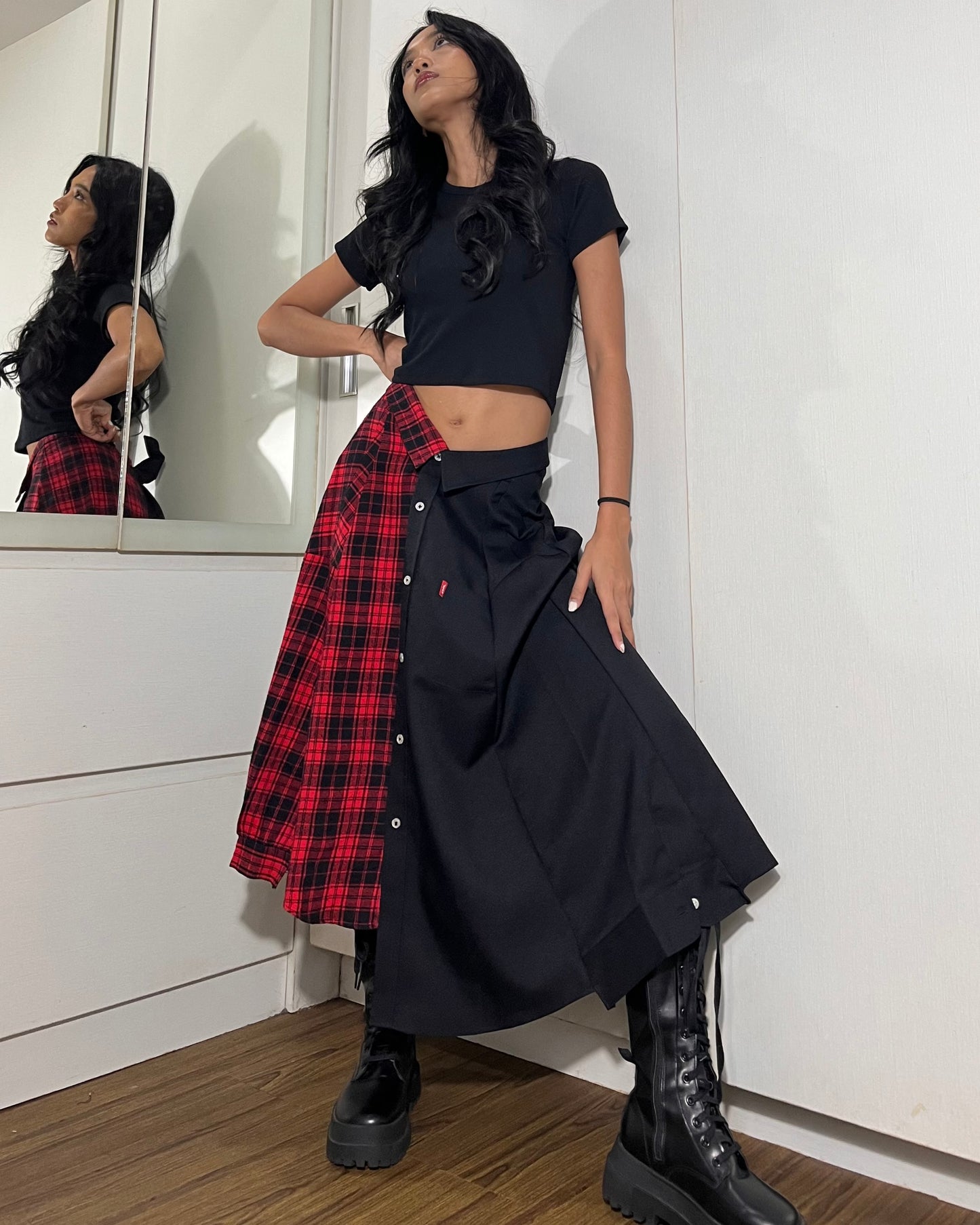 Button-up Maxi Skirt 011