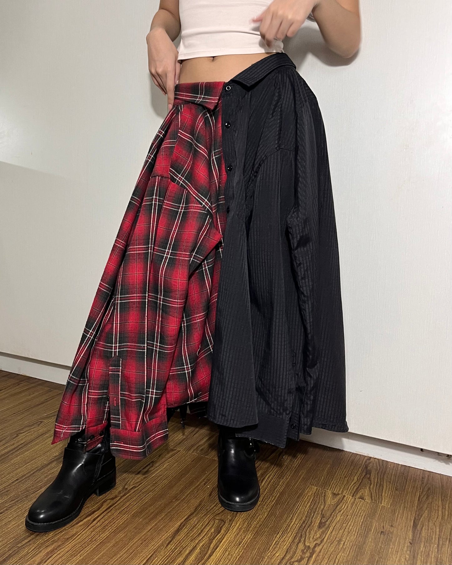 Button-up Maxi Skirt 003