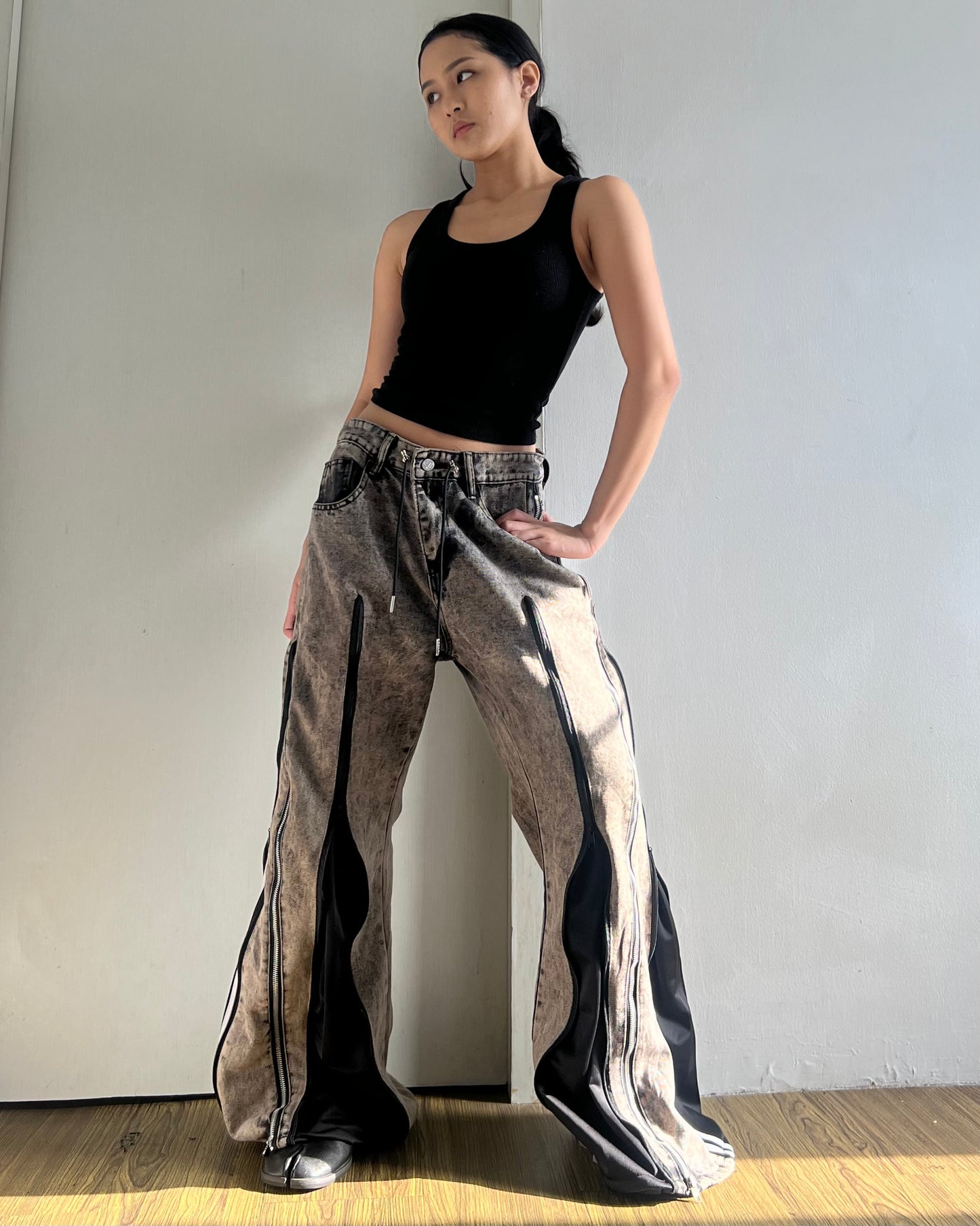 [BIG SIZE] Zipper Pants 0194