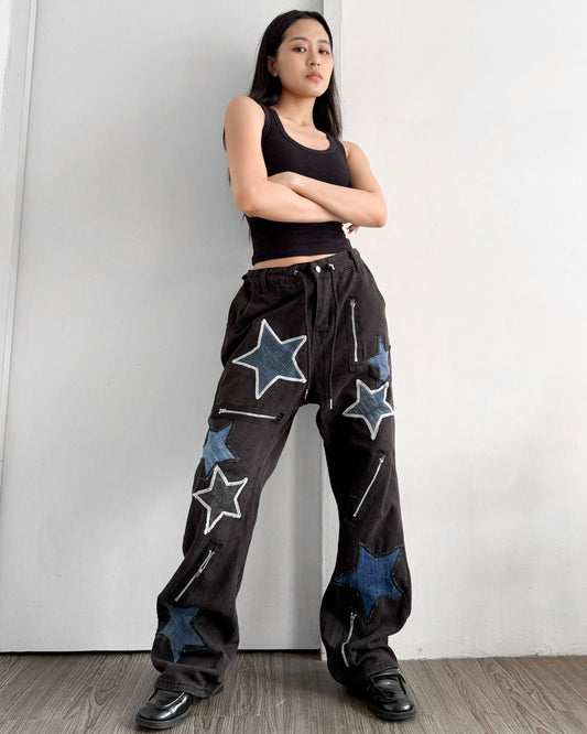 Star Patch Pants 005