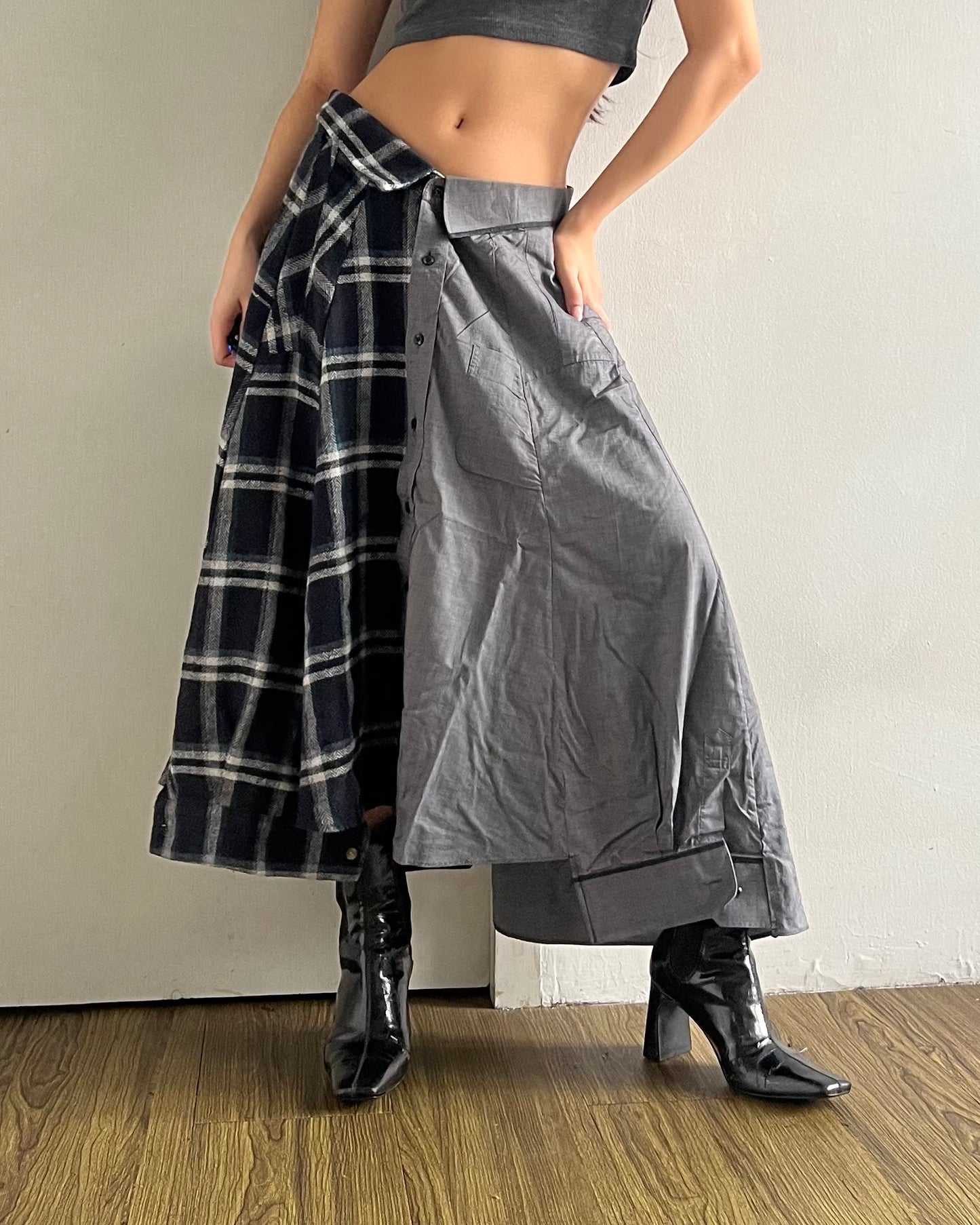 Button-up Maxi Skirt 036