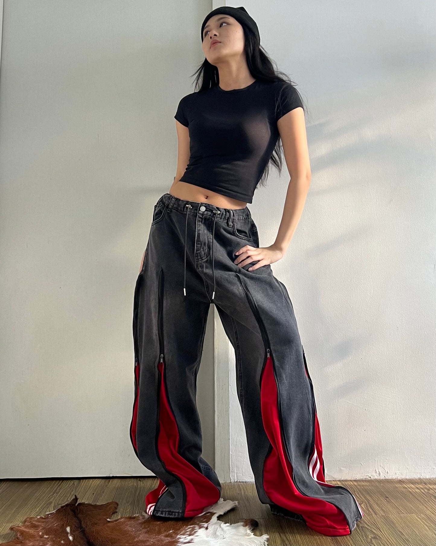 [BIG SIZE] Zipper Pants 0150