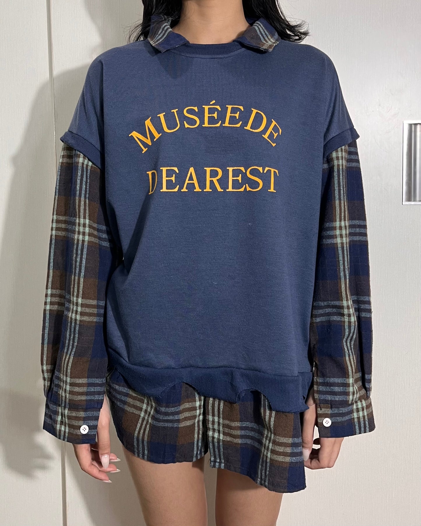Flannel Crewneck 001