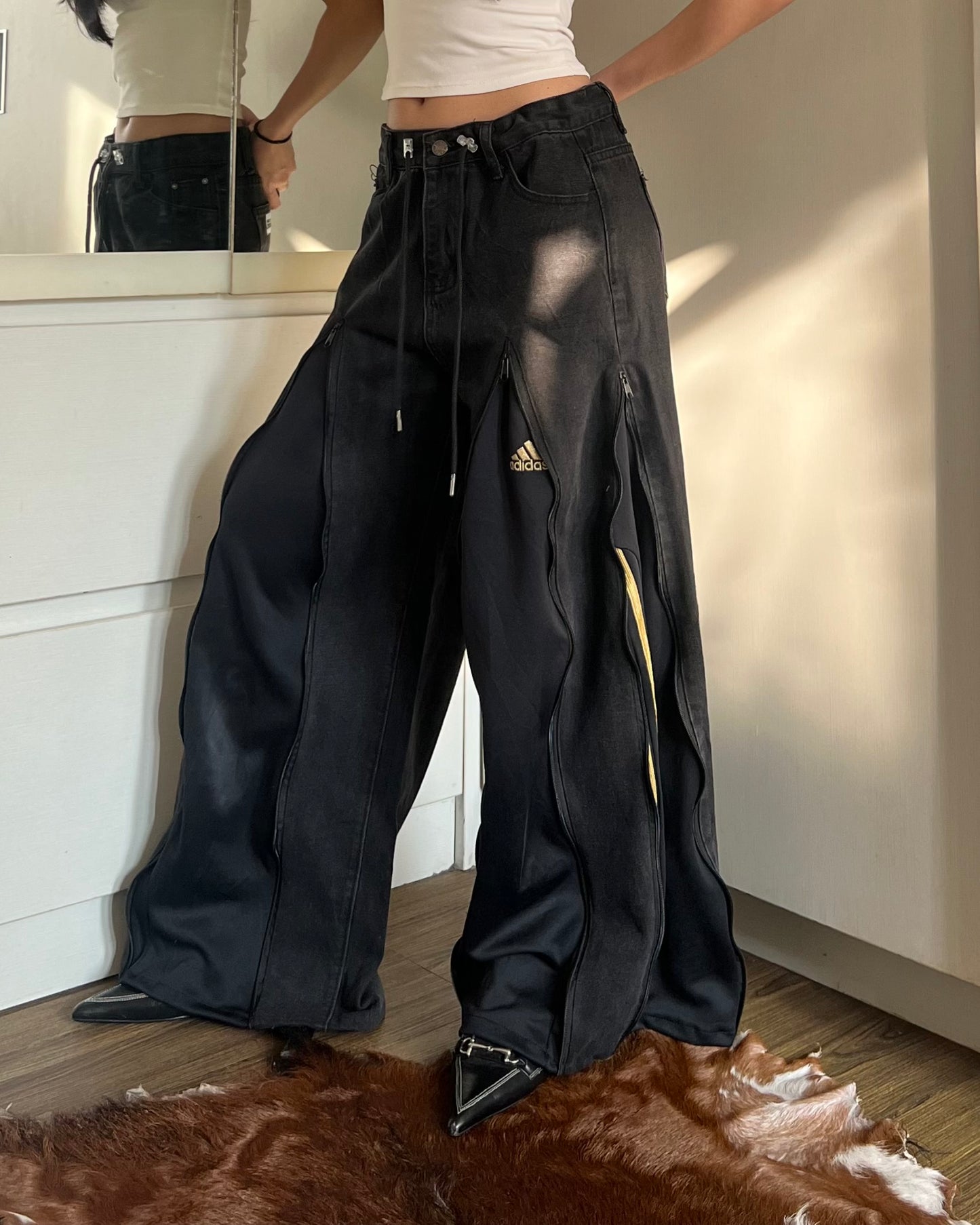 [BIG SIZE] Zipper Pants 0103