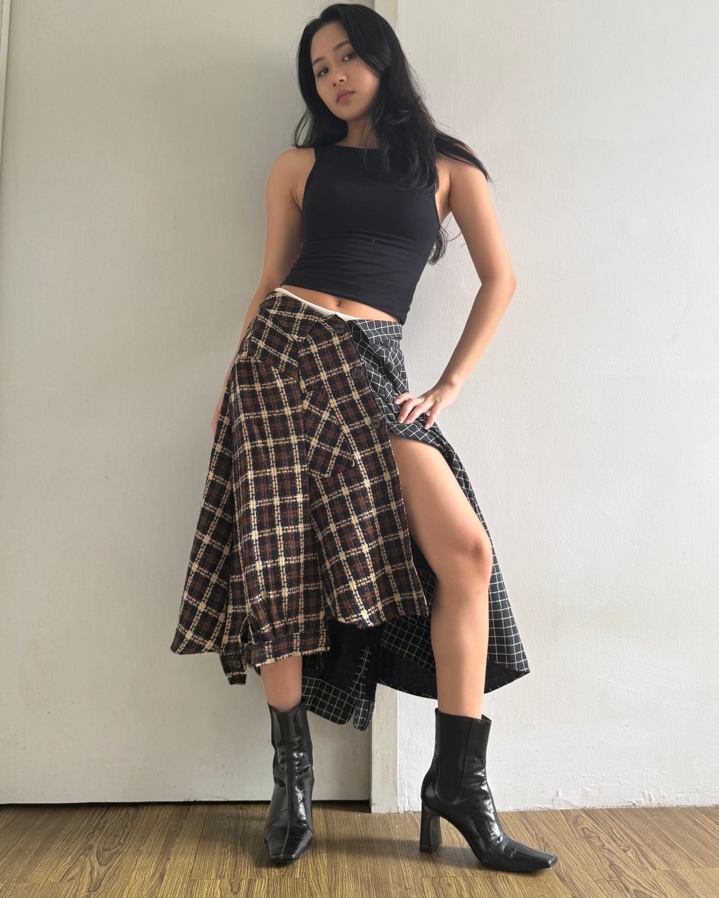 Button-up Maxi Skirt 049