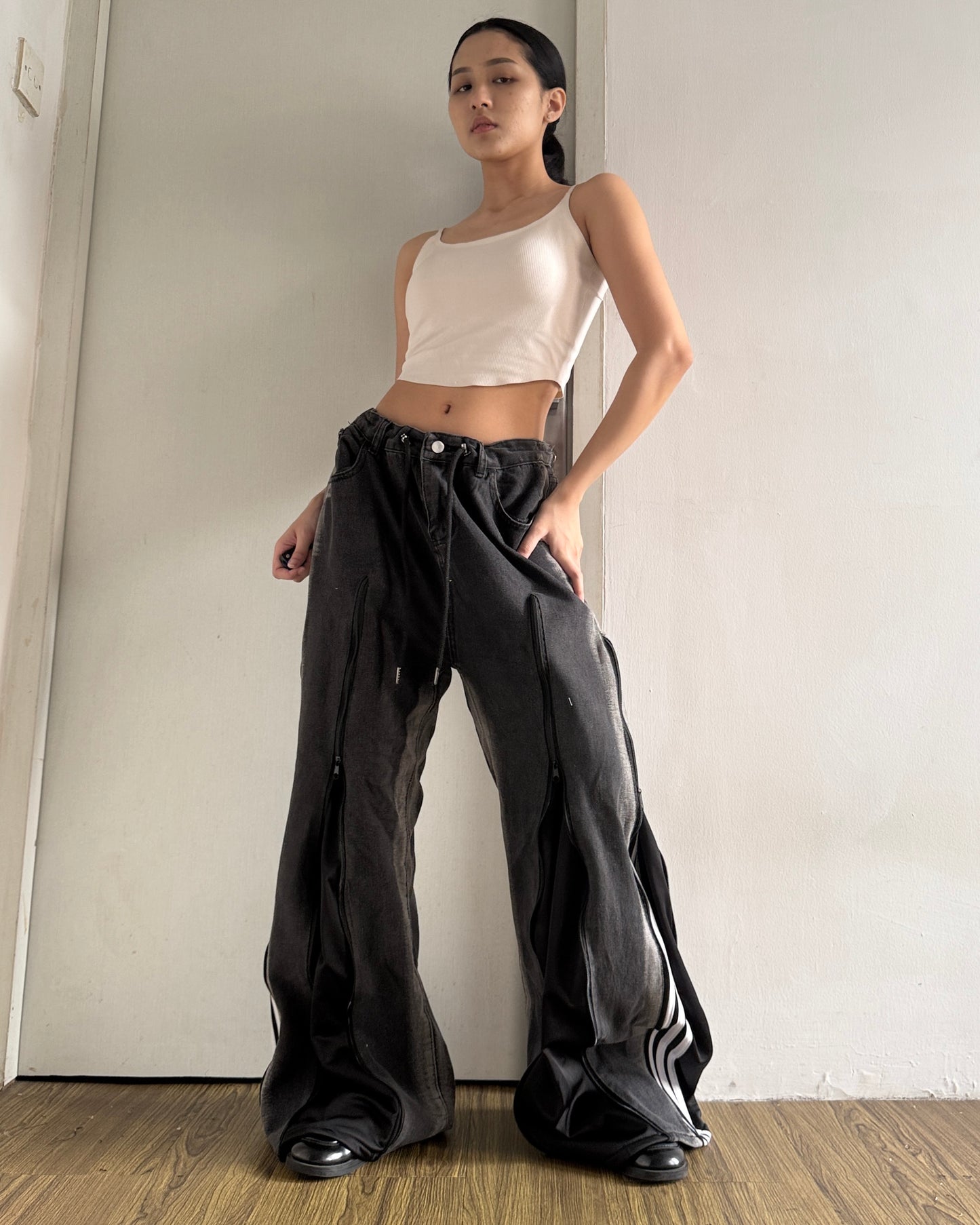 [BIG SIZE] Zipper Pants 0246