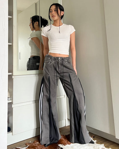 [BIG SIZE] Zipper Pants 049