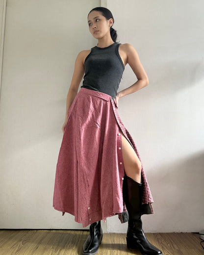 Button-up Maxi Skirt 082