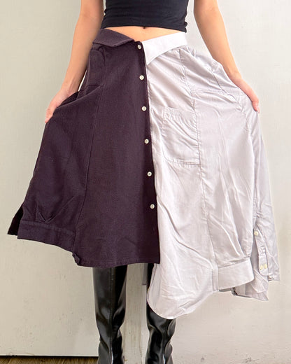 Button-up Maxi Skirt 075