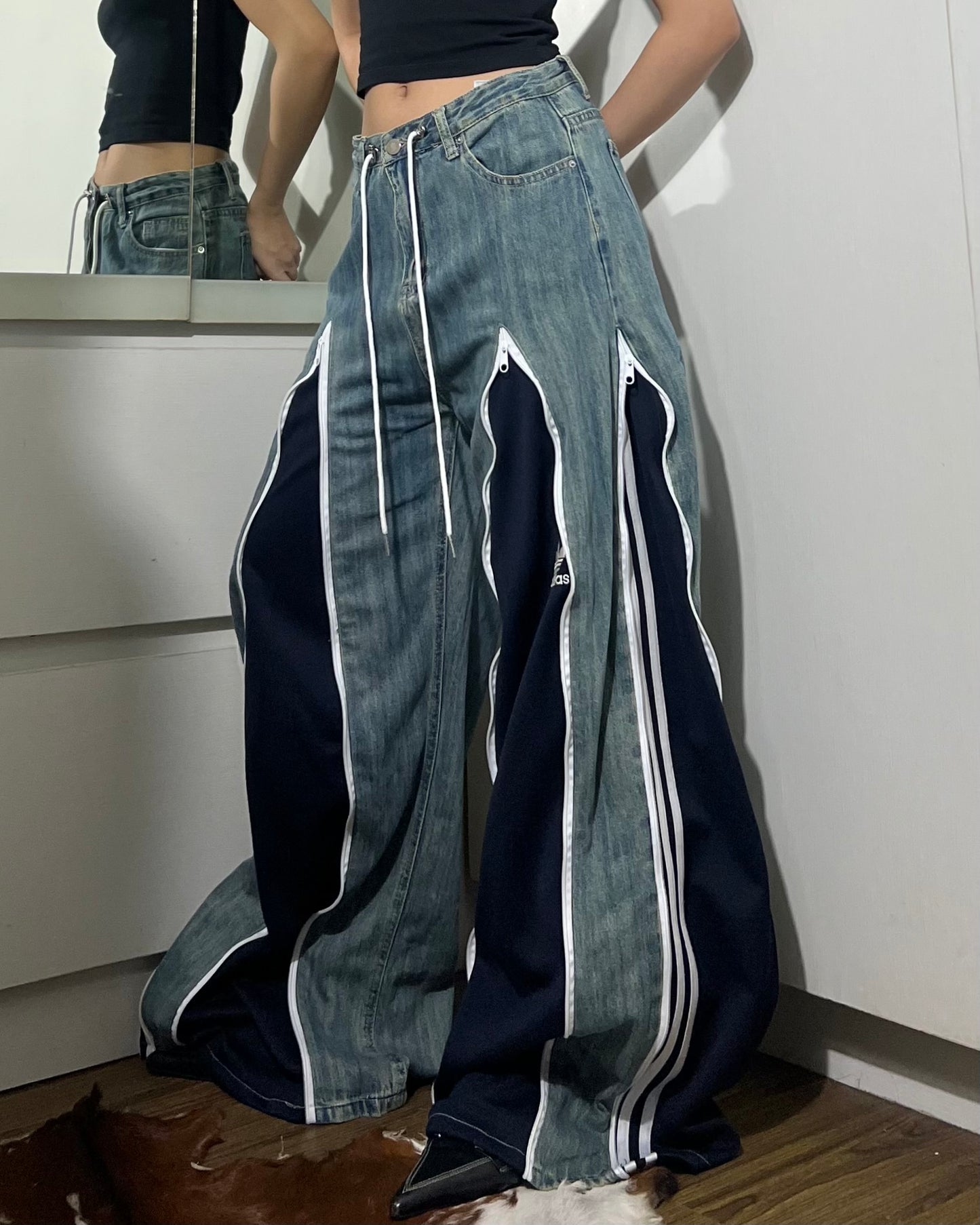 [BIG SIZE] Zipper Pants 0125