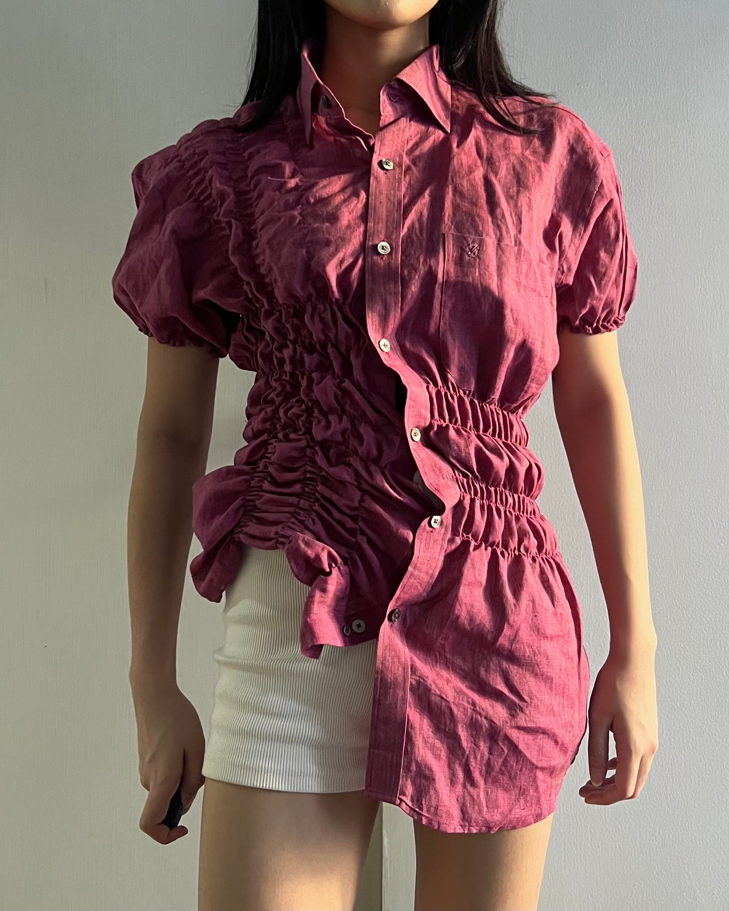 Ruched Shirt 007