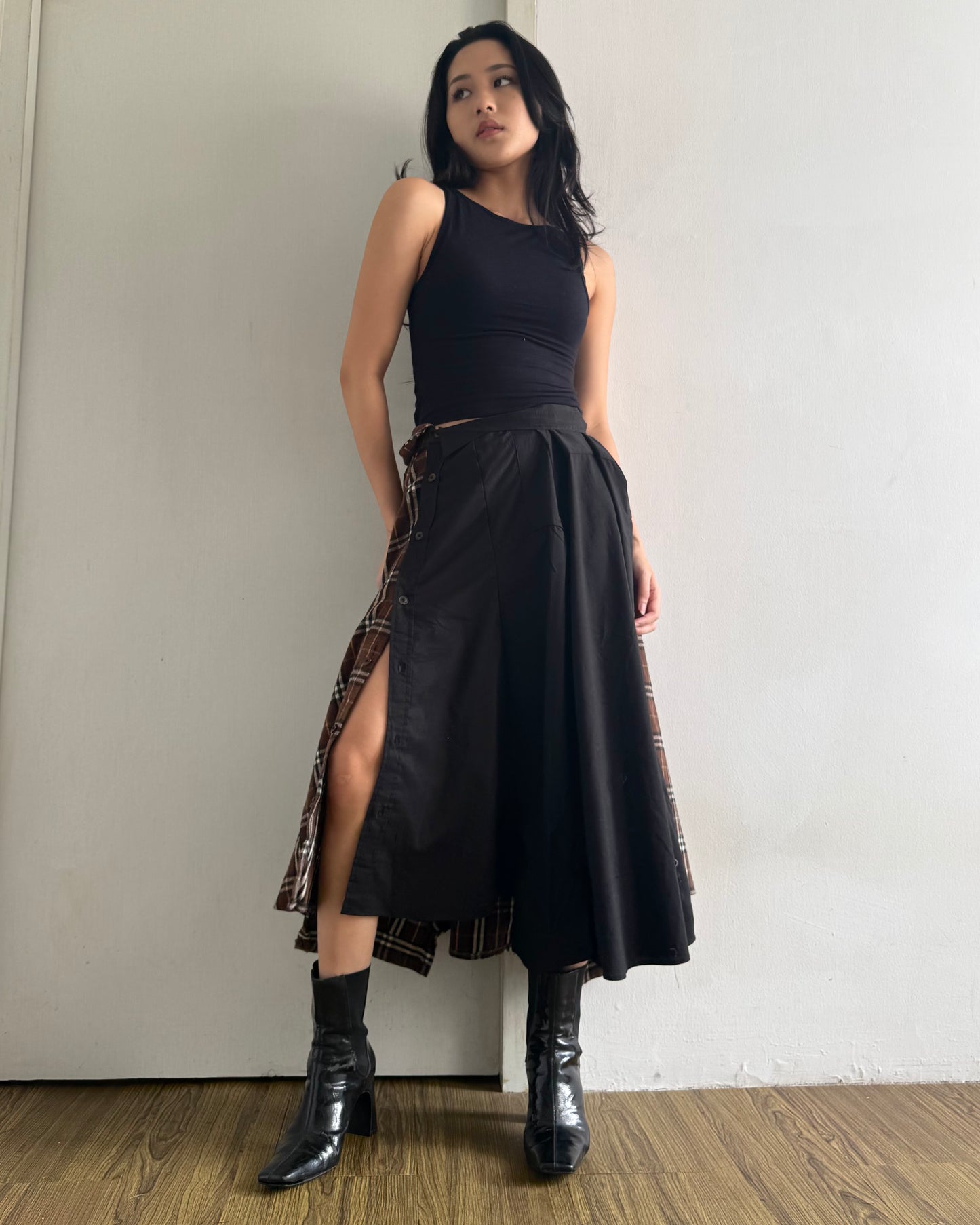 Button-up Maxi Skirt 042