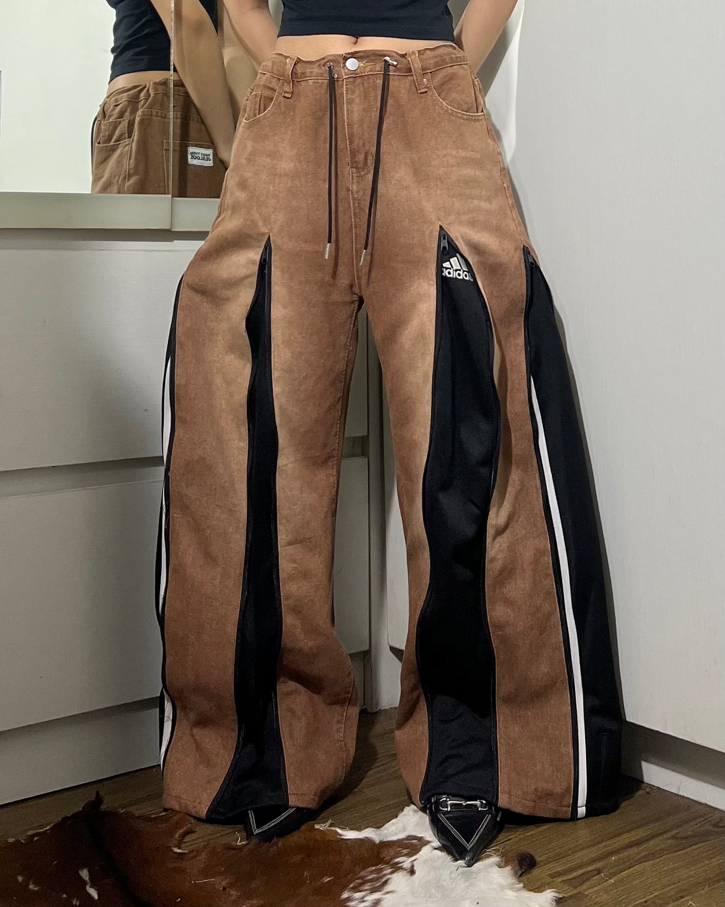 [BIG SIZE] Zipper Pants 0121