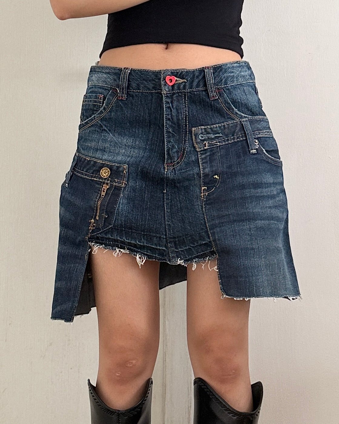 Doubled Mini Skirt 003