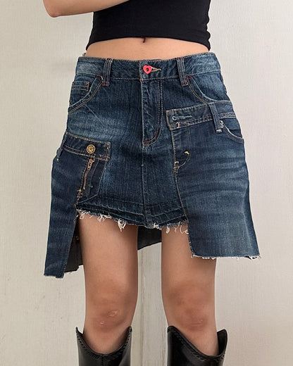 Doubled Mini Skirt 003