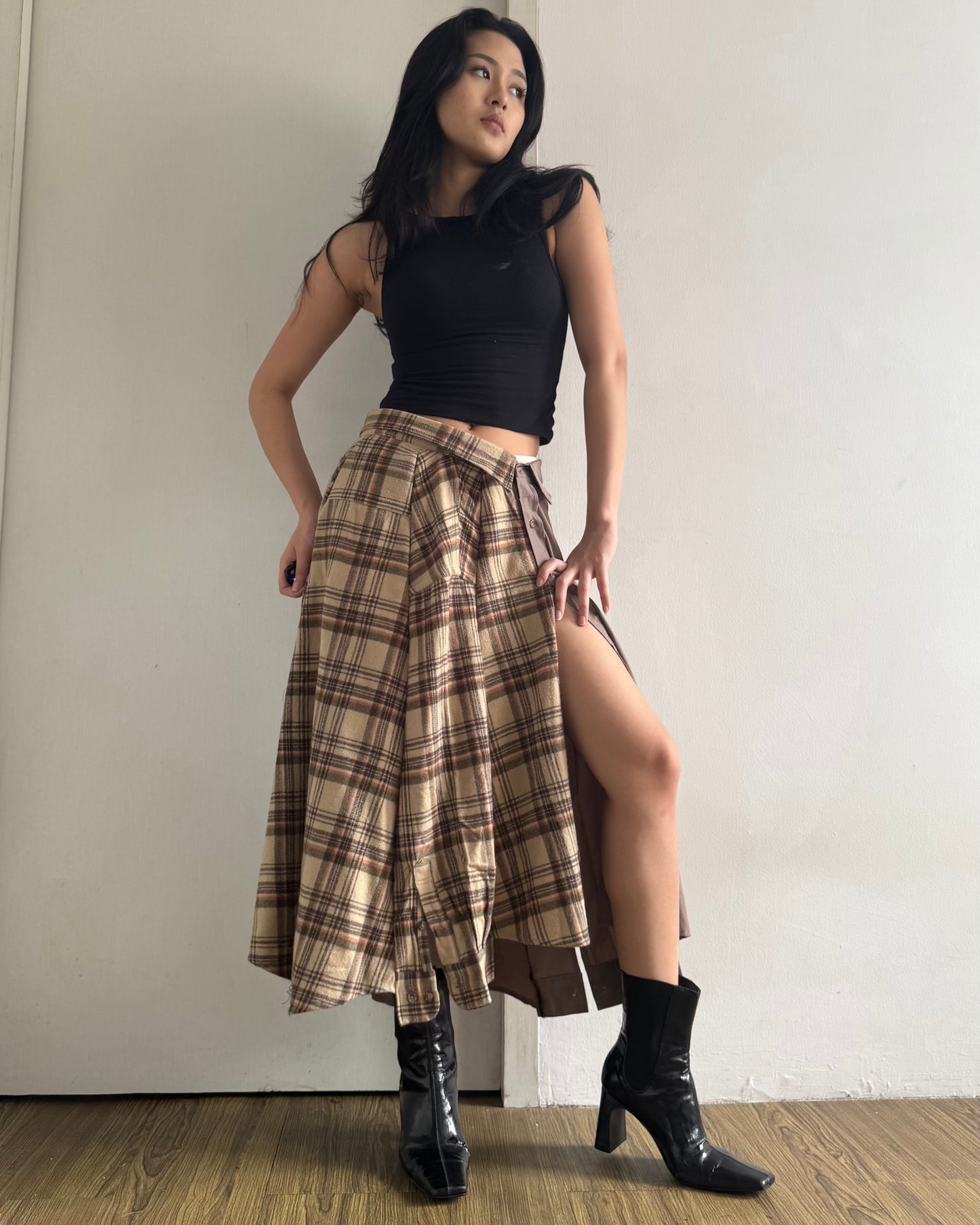 Button-up Maxi Skirt 046