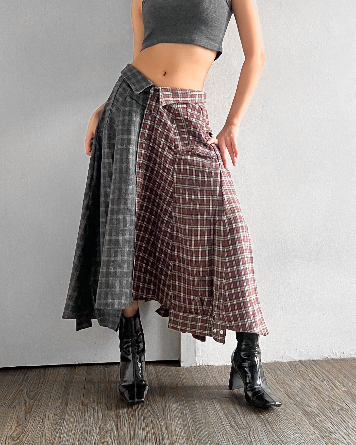 Button-up Maxi Skirt 037