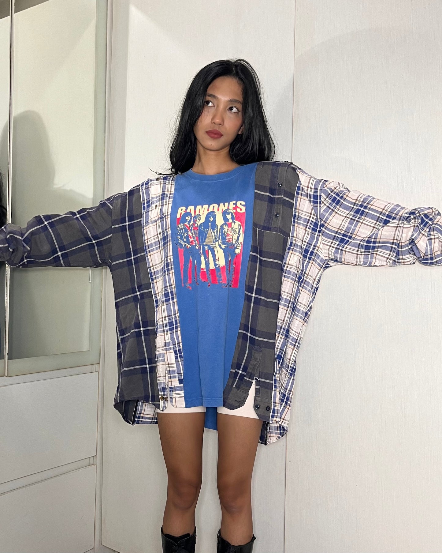 Deconstructed Flannel Shirt 002
