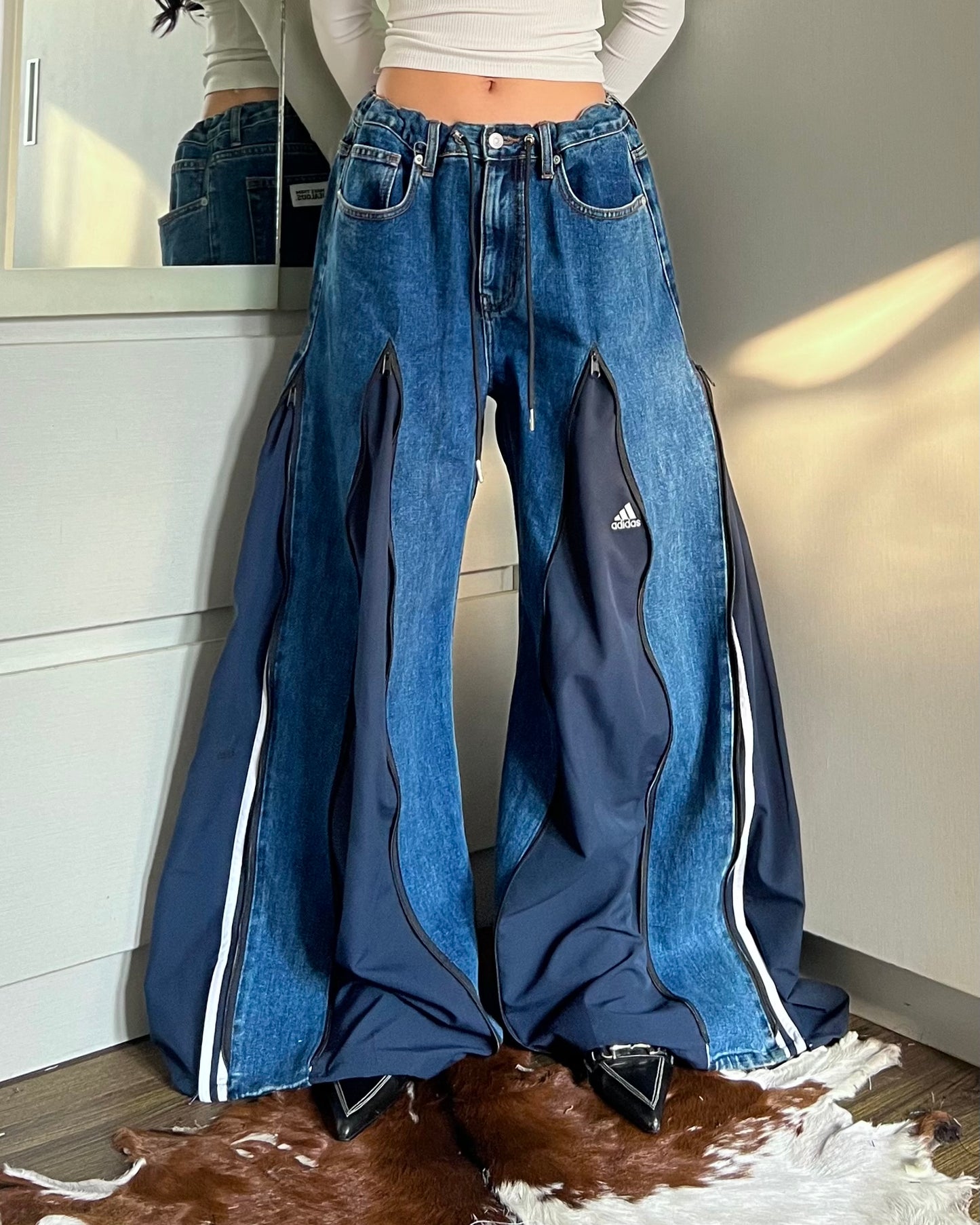 [BIG SIZE] Zipper Pants 081