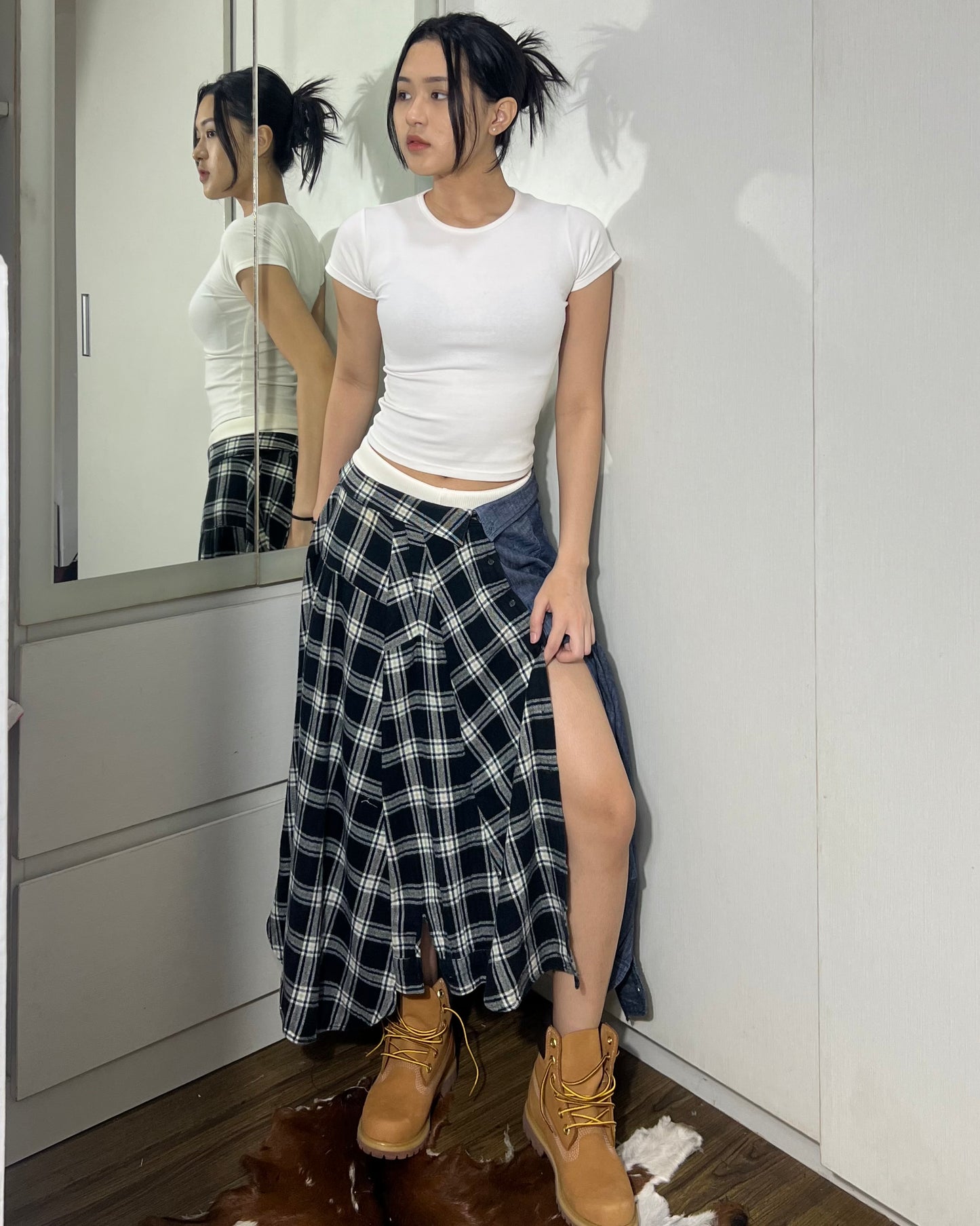 Button-up Maxi Skirt 015