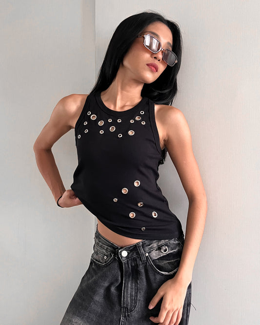 Eyelet Rib Tank 002