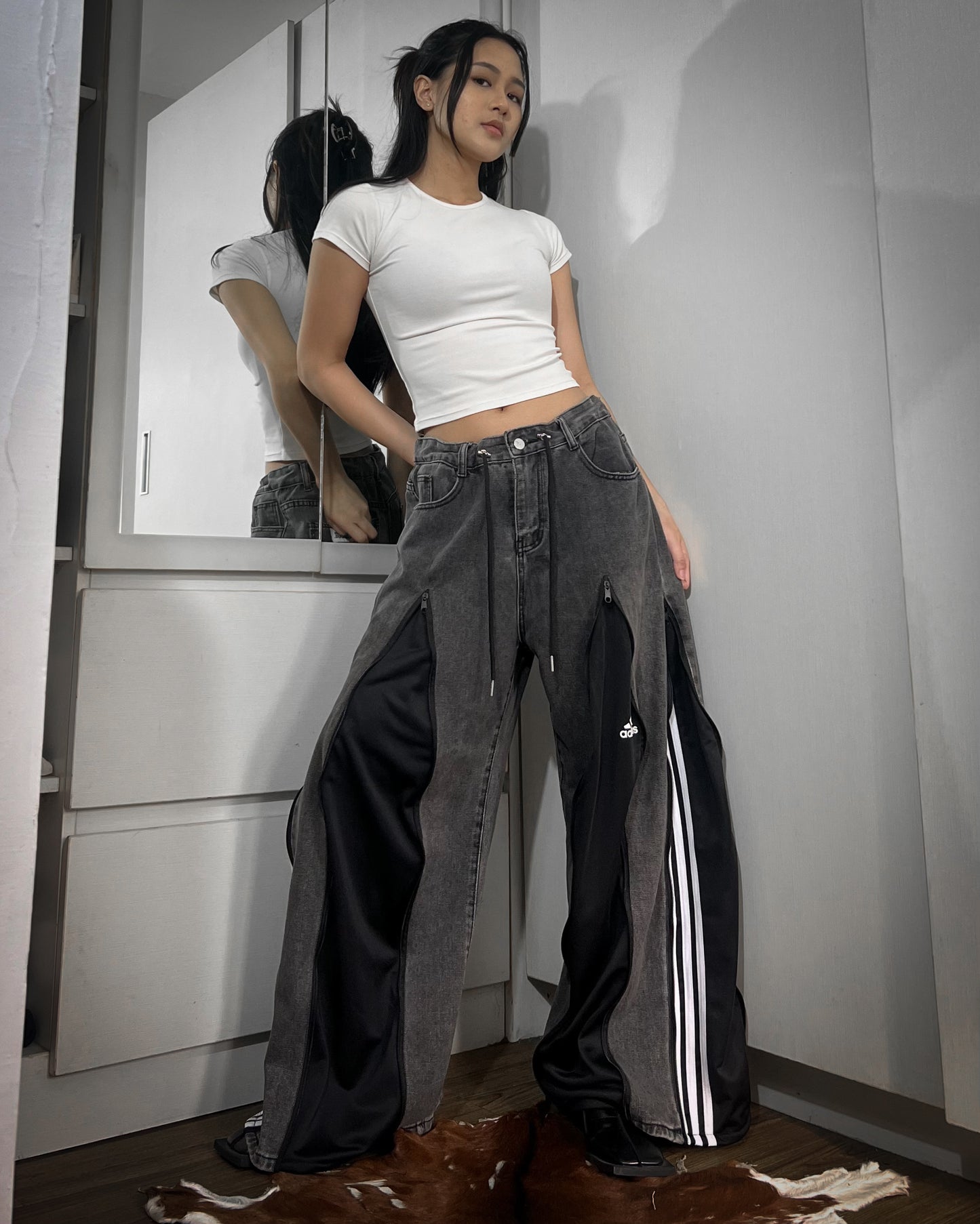 [BIG SIZE] Zipper Pants 0110