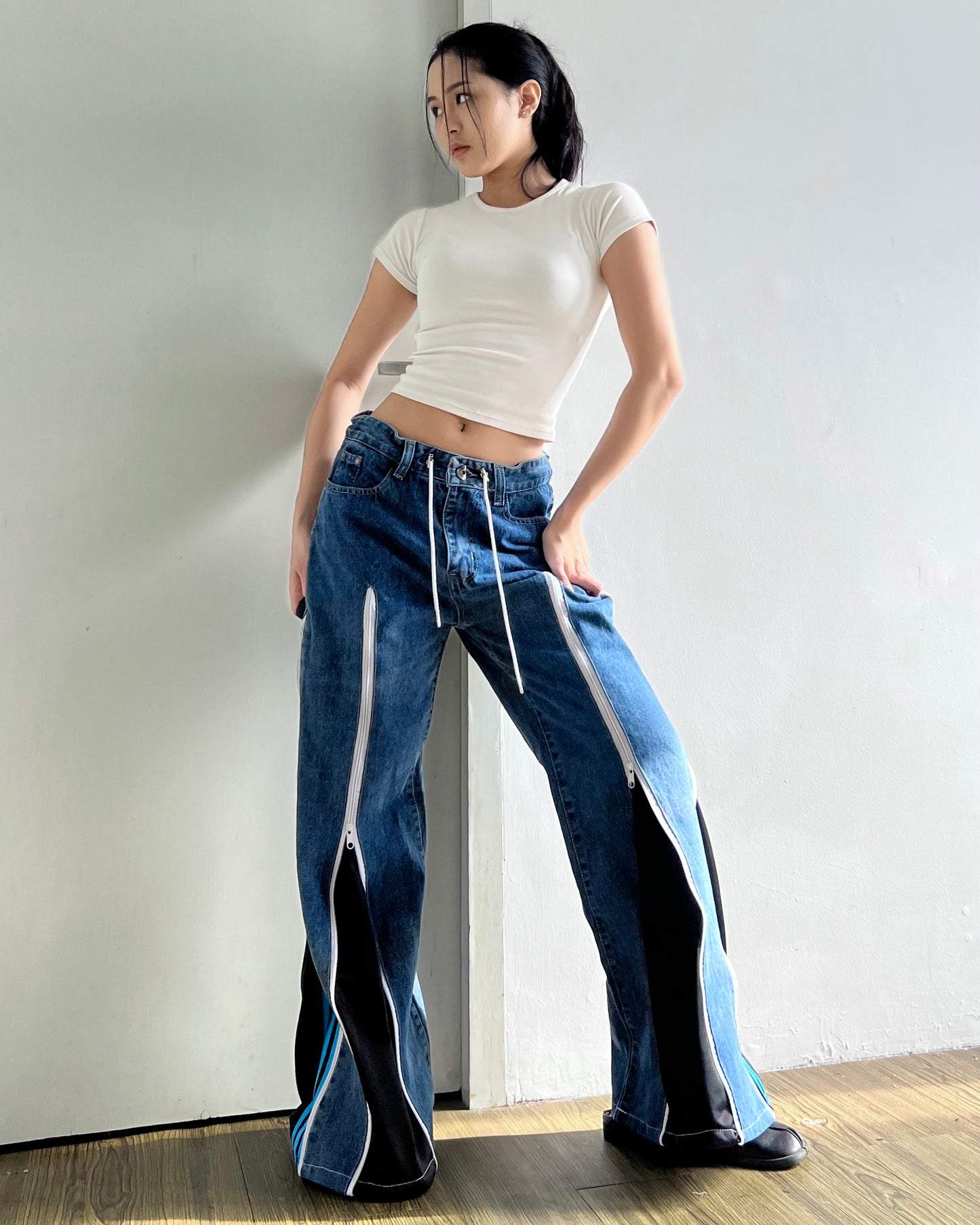 [BIG SIZE] Zipper Pants 0183