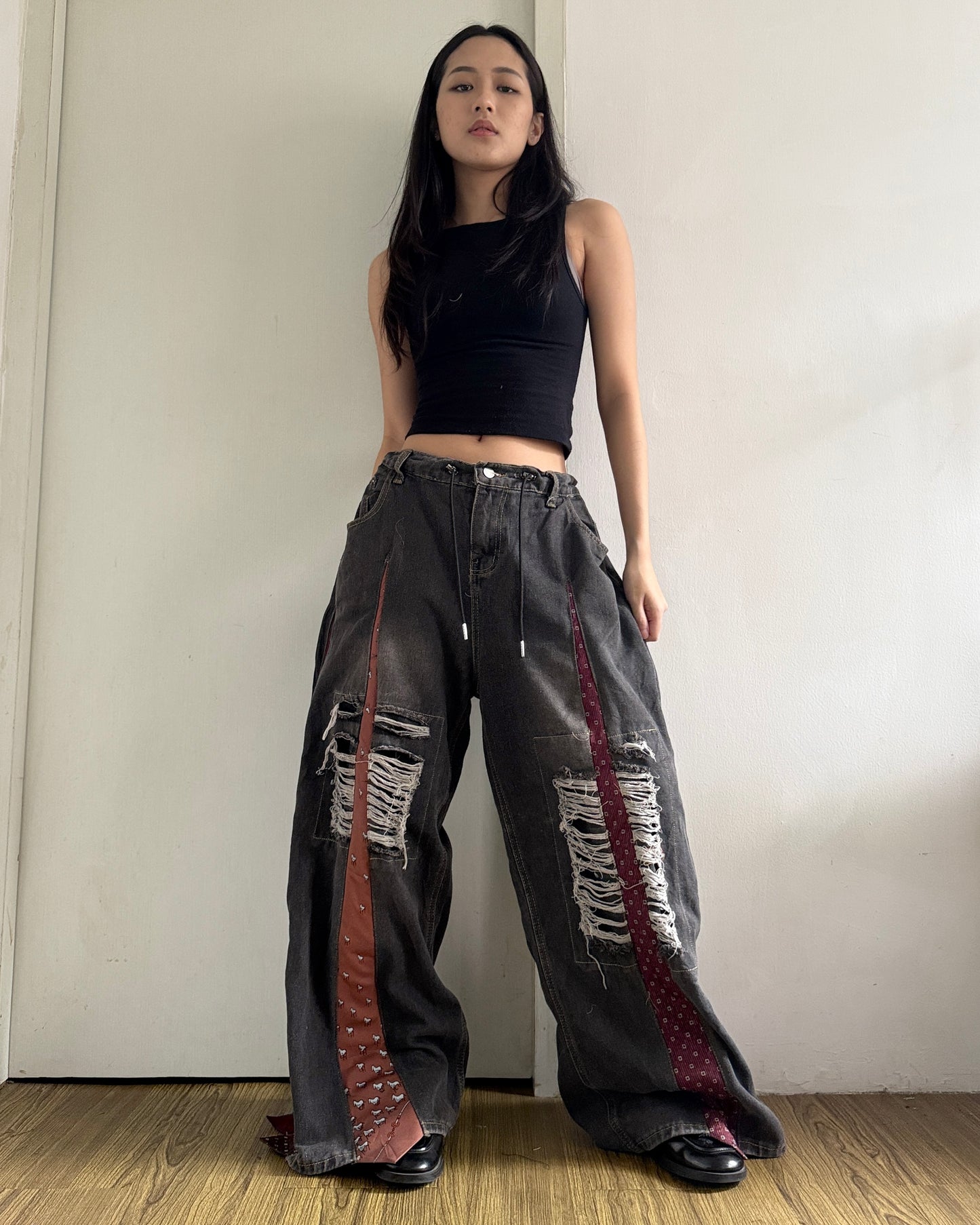 [BIG SIZE] Tie Pants 003