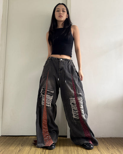 [BIG SIZE] Tie Pants 003