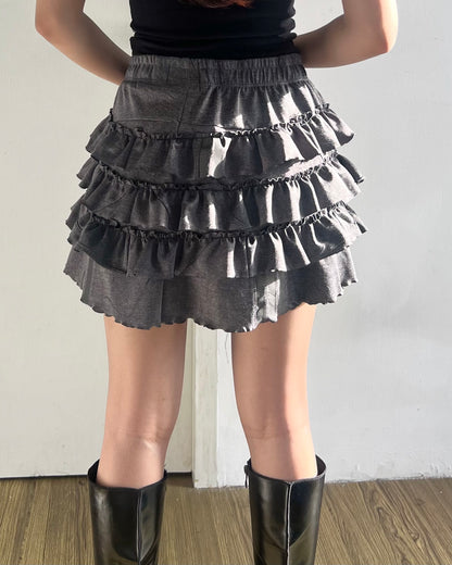 [BIG SIZE] Ruffle Skirt 048