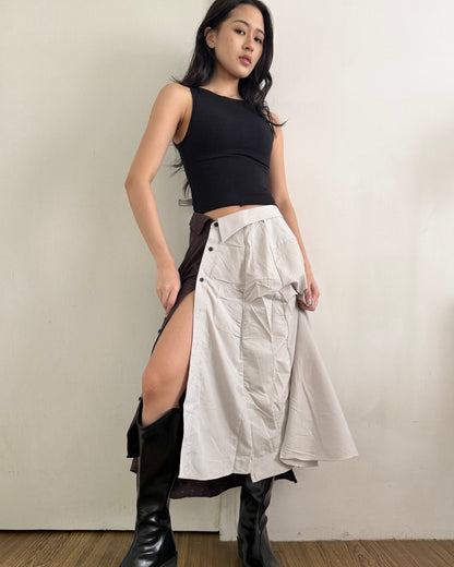 Button-up Maxi Skirt 073