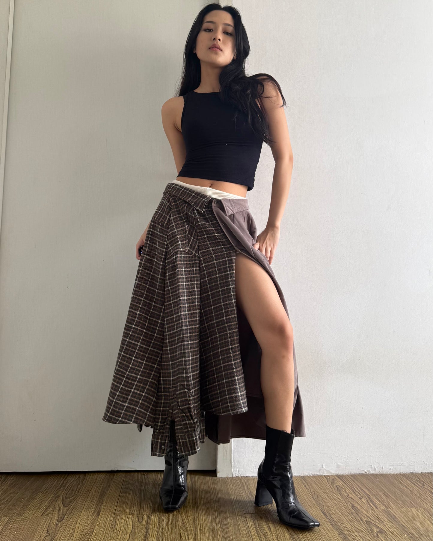 Button-up Maxi Skirt 041