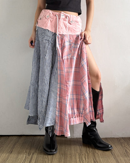 Flannel Maxi Skirt 025