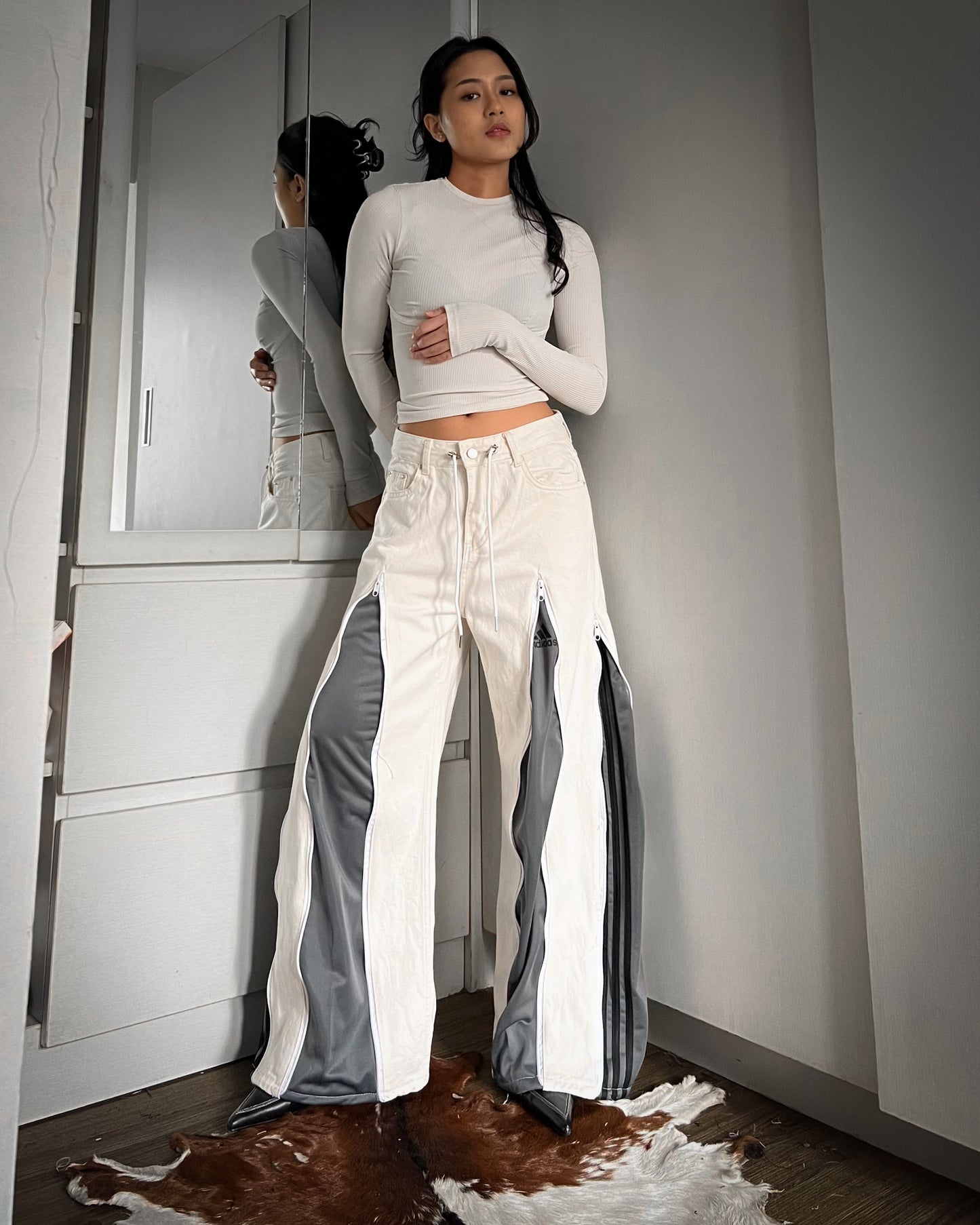 Zipper Pants 075
