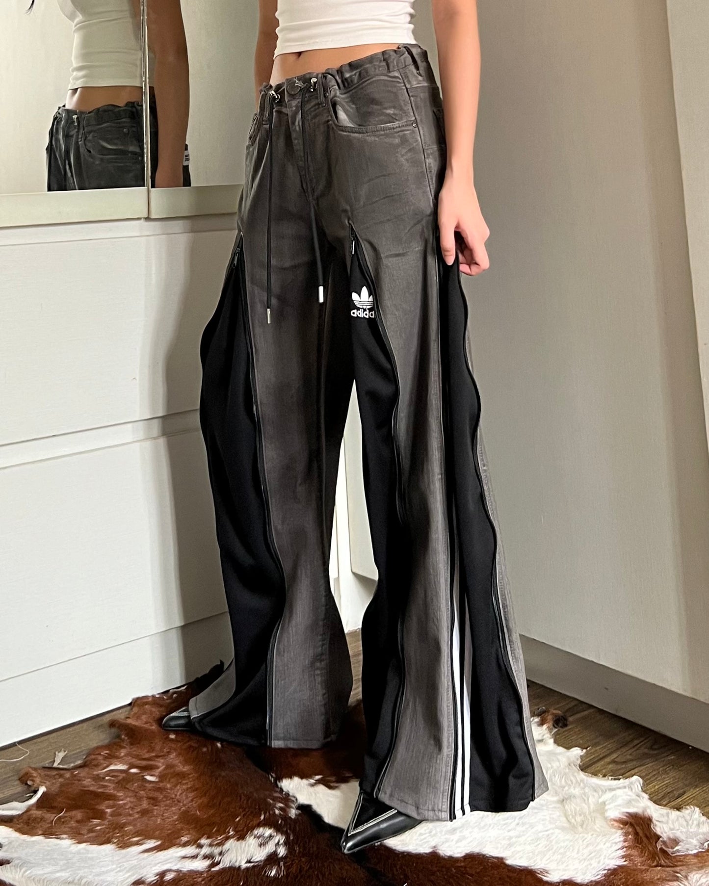 [BIG SIZE] Zipper Pants 049