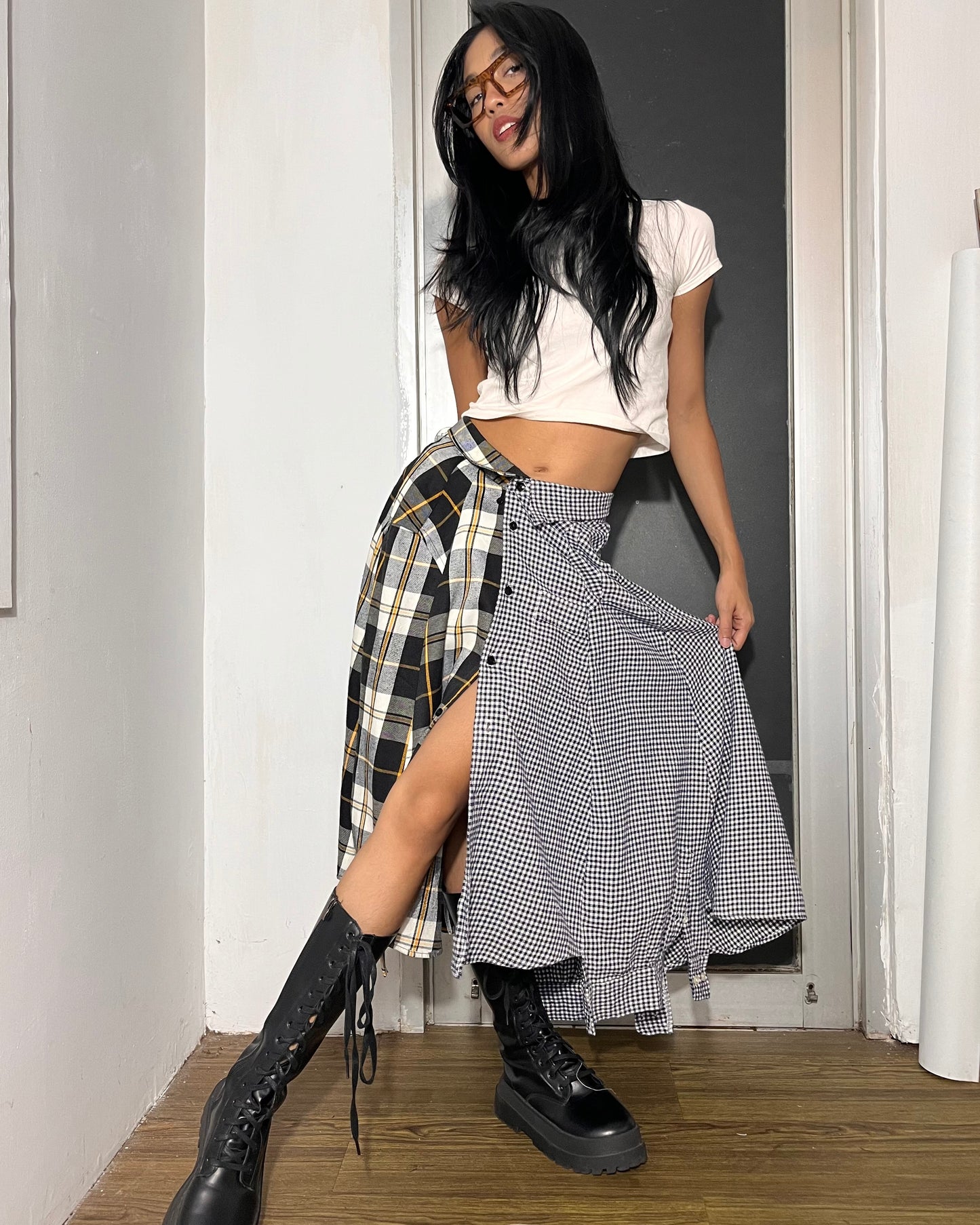 Button-up Maxi Skirt 005