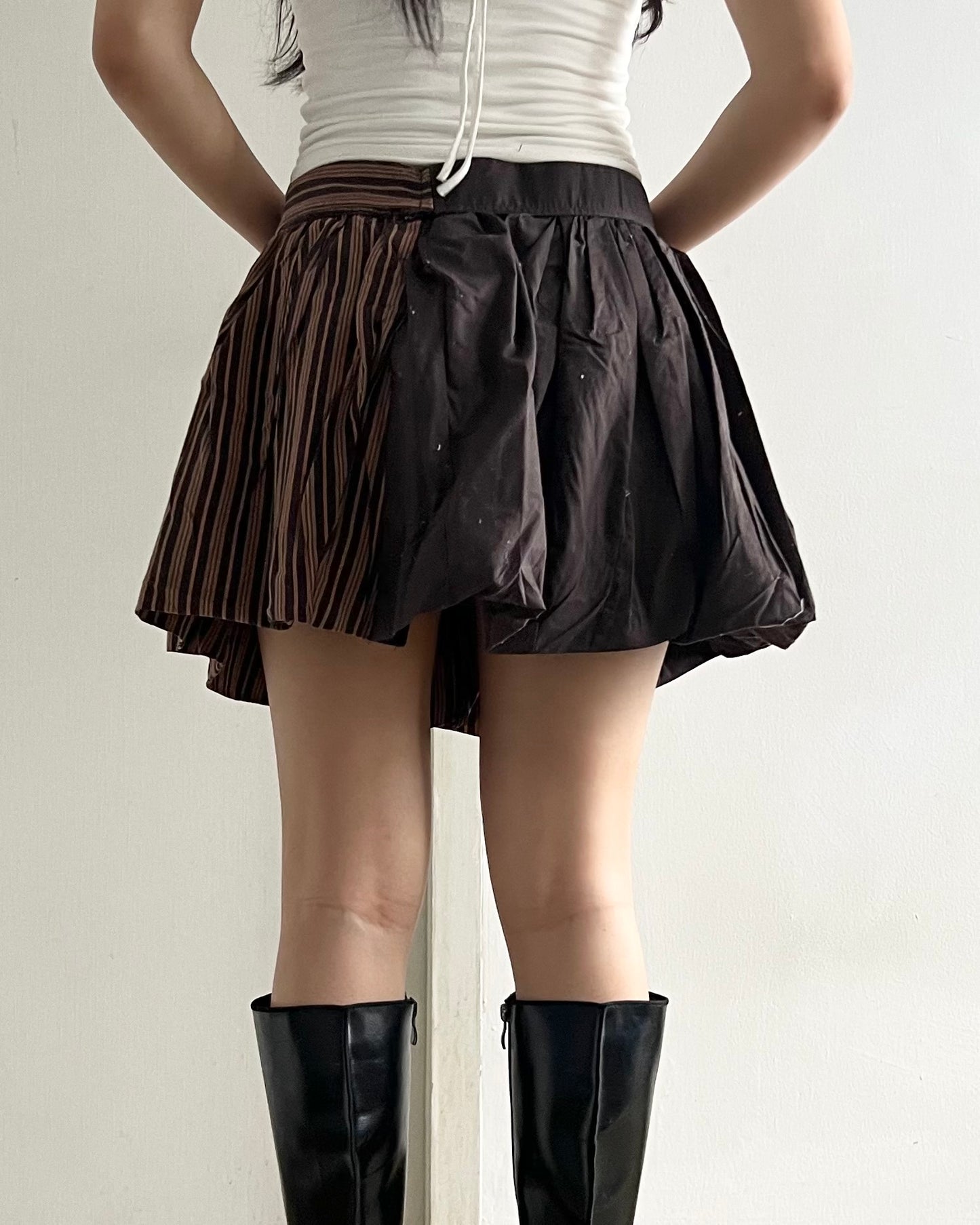Button-up Balloon Skirt 007