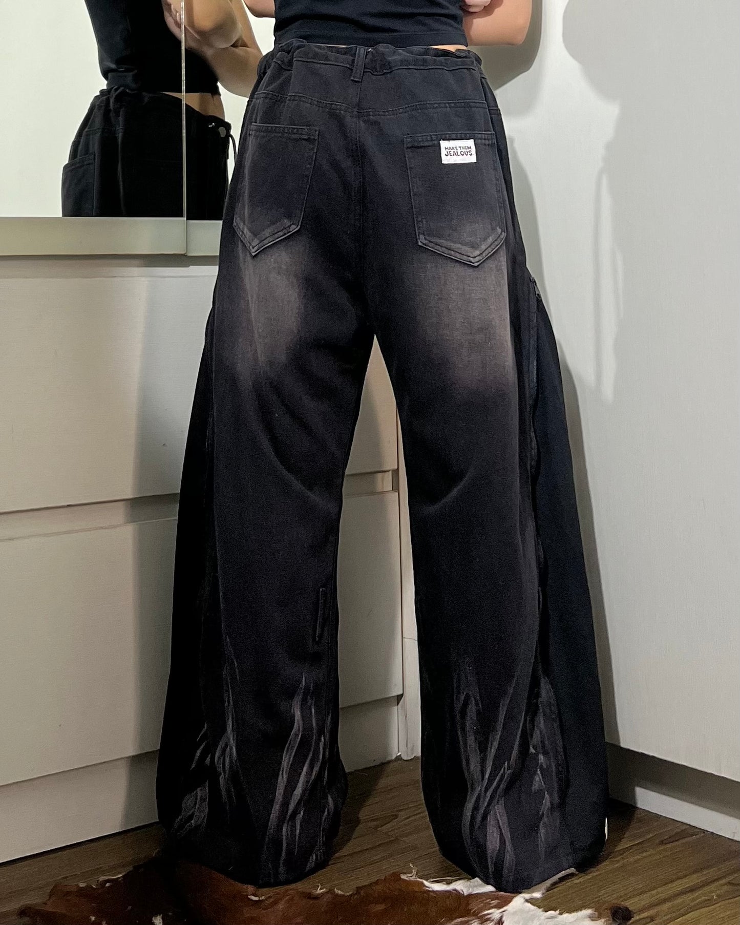 [BIG SIZE] Zipper Pants 0136