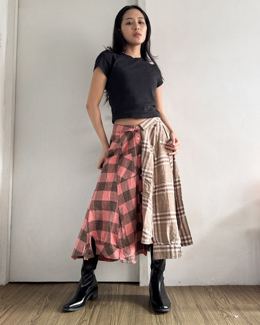 Button-Up Maxi Skirt 063