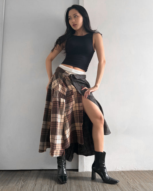 Button-up Maxi Skirt 047