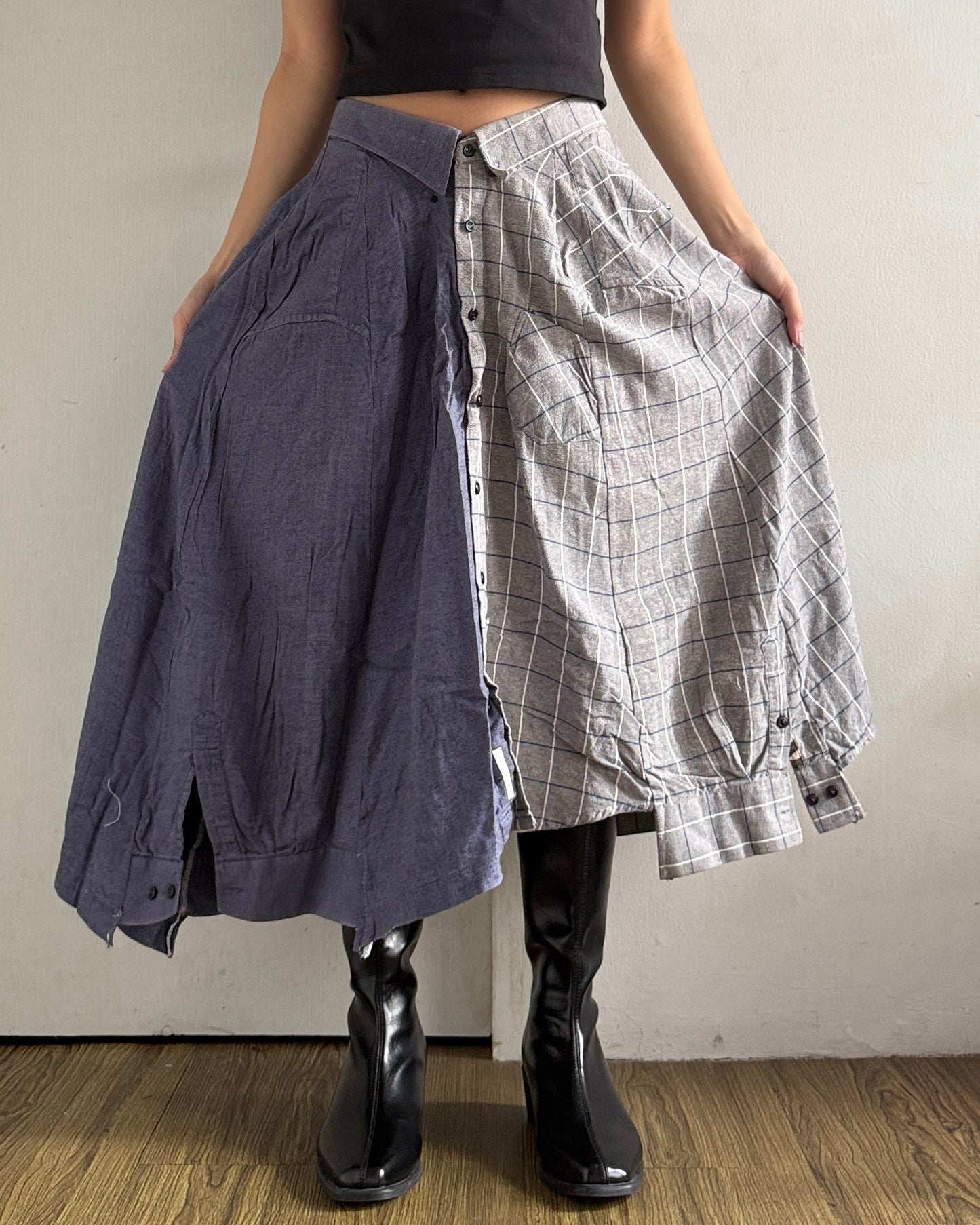 Button-up Maxi Skirt 068