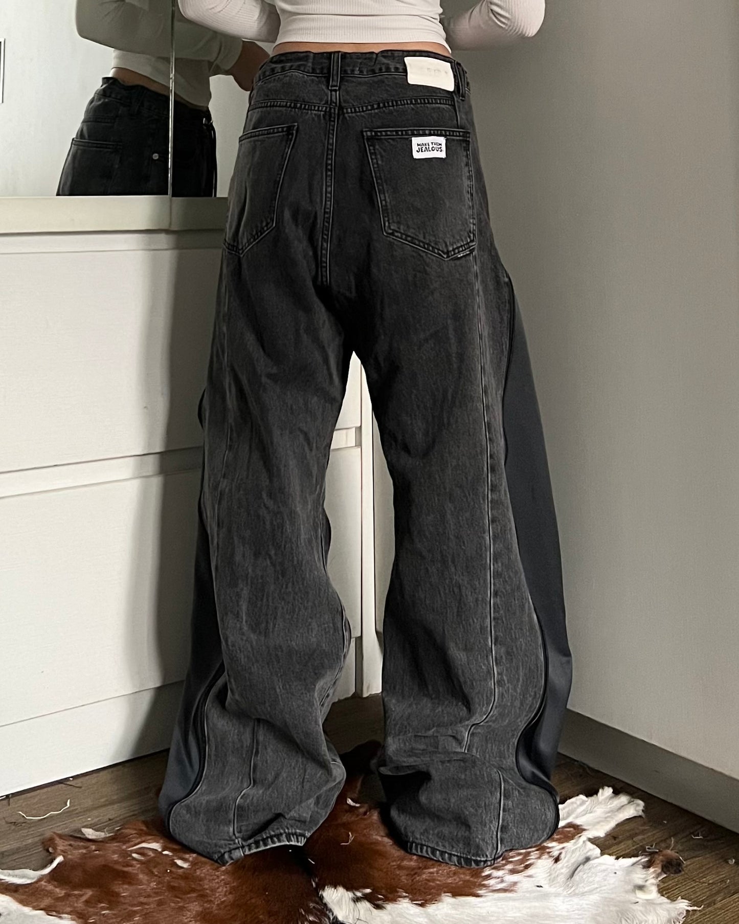[BIG SIZE] Zipper Pants 070
