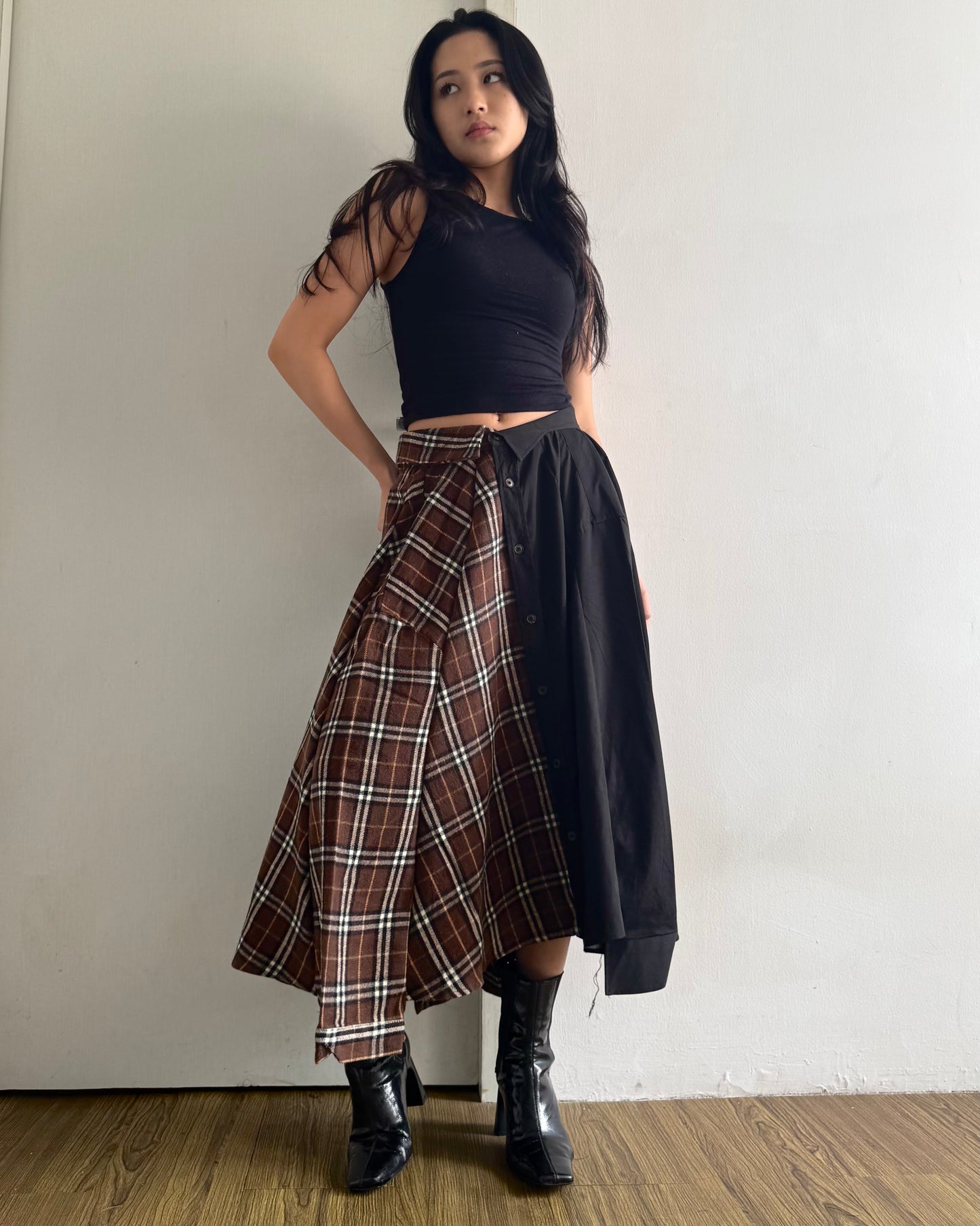 Button-up Maxi Skirt 042