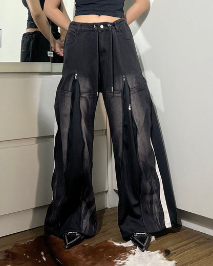 [BIG SIZE] Zipper Pants 0136