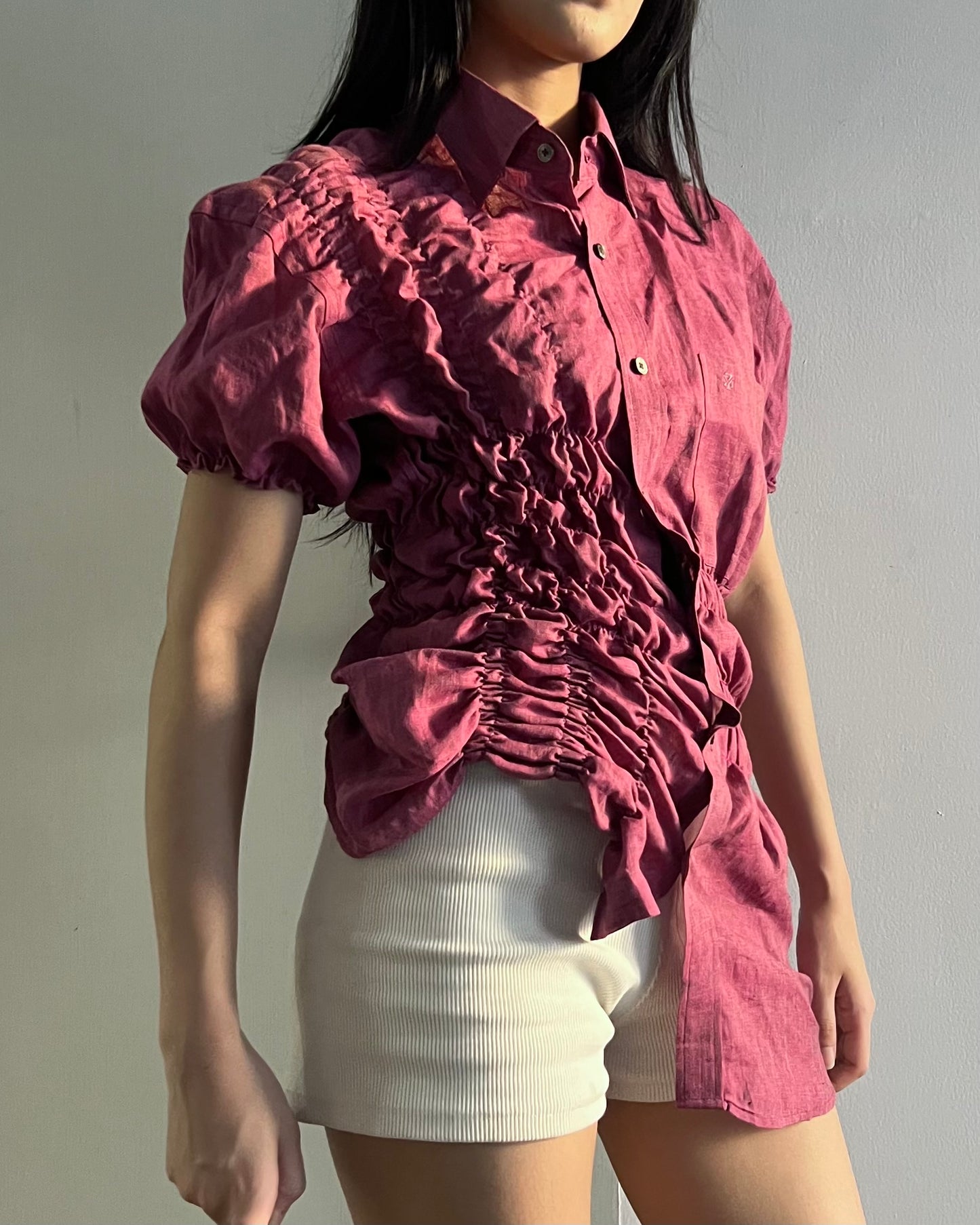 Ruched Shirt 007