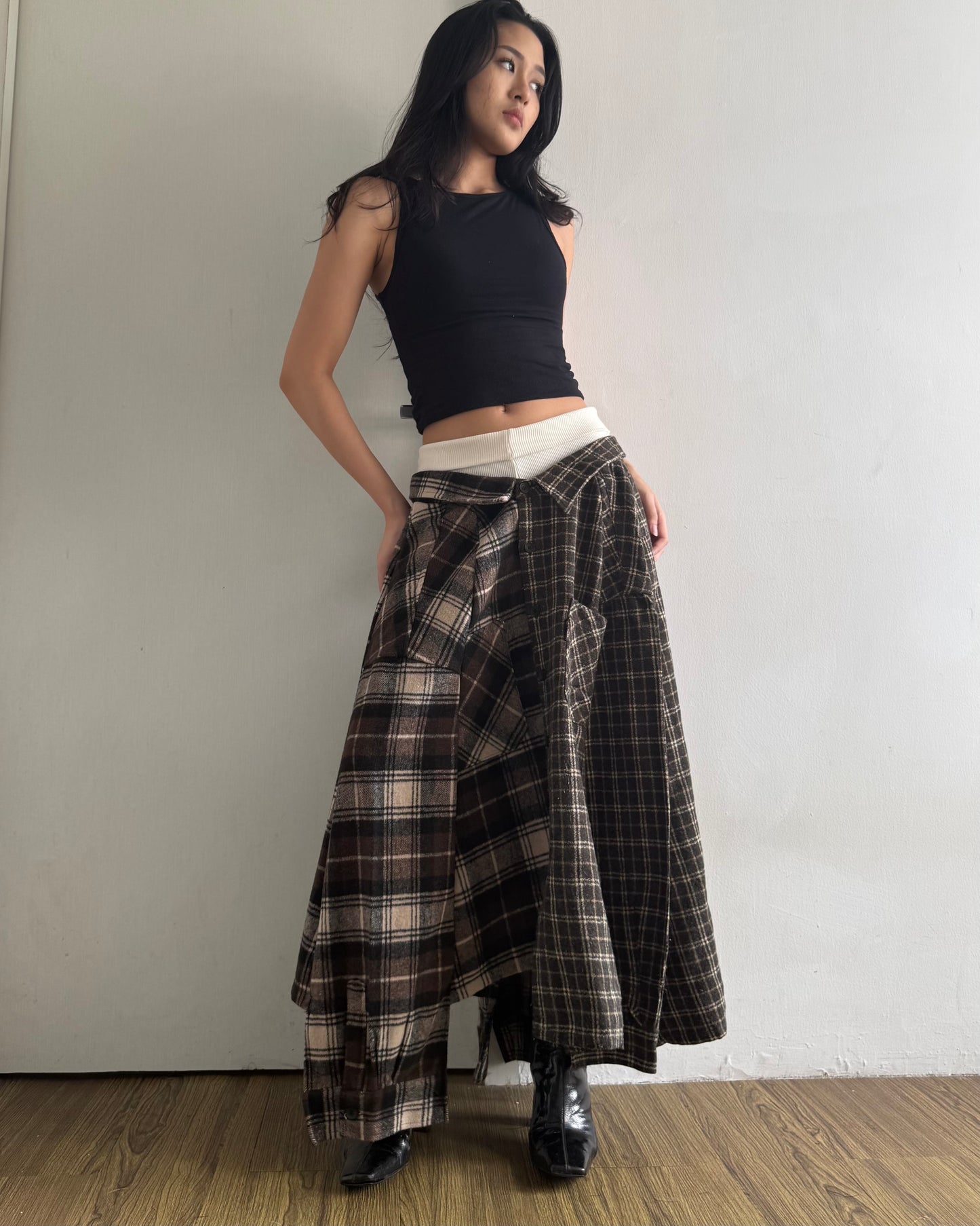 Button-up Maxi Skirt 043