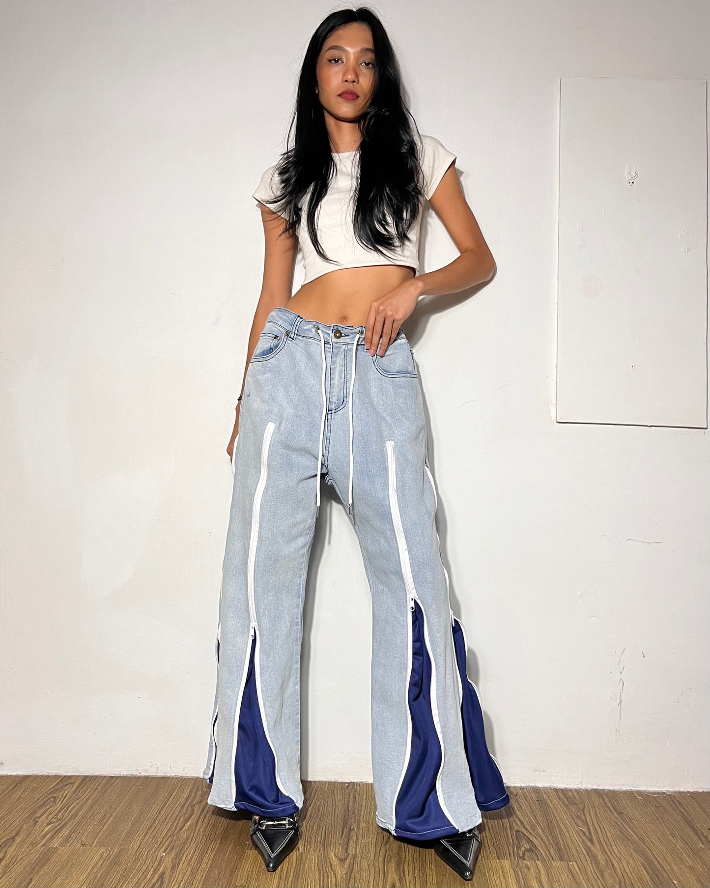 [BIG SIZE] Zipper Pants 024