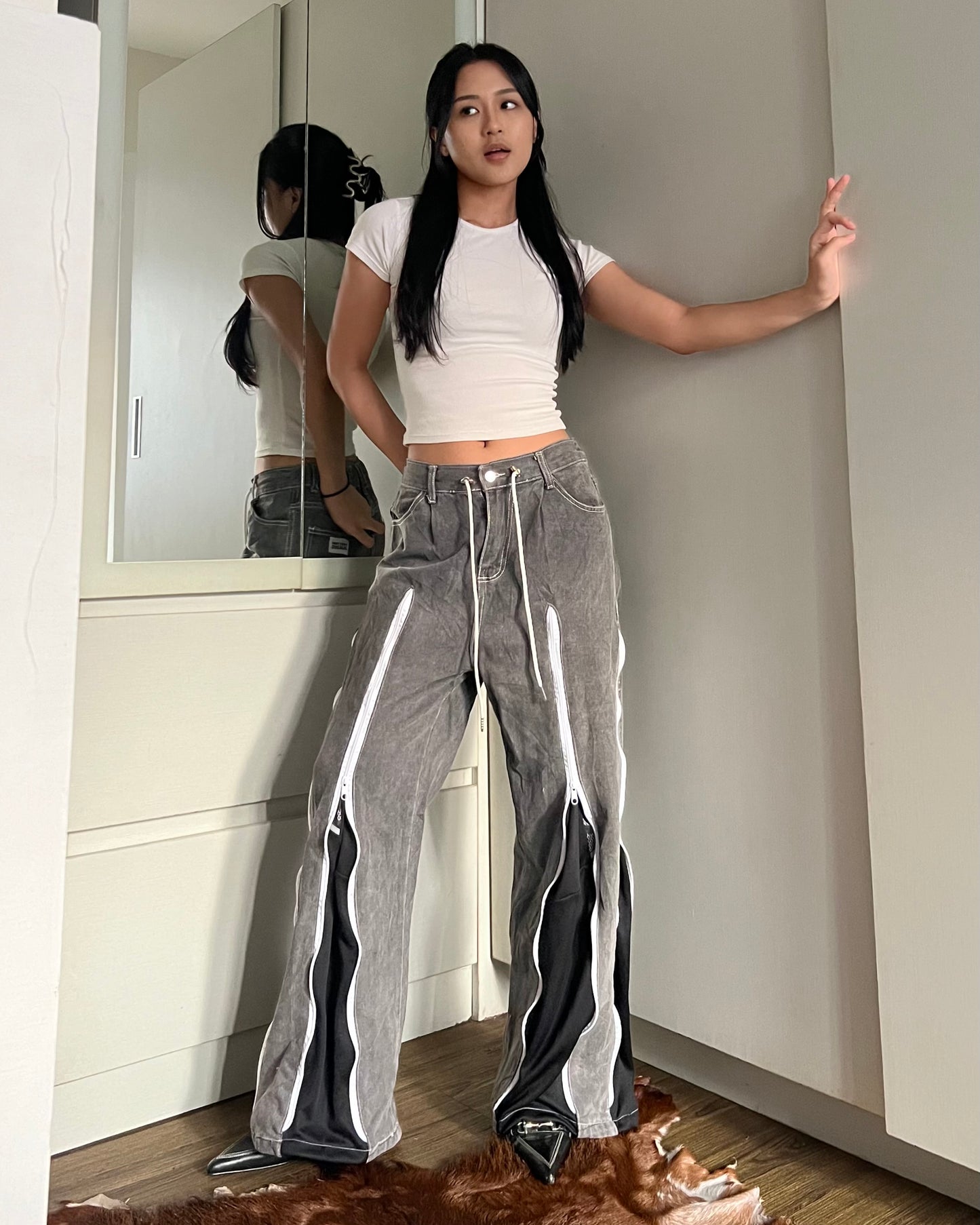 Zipper Pants 098